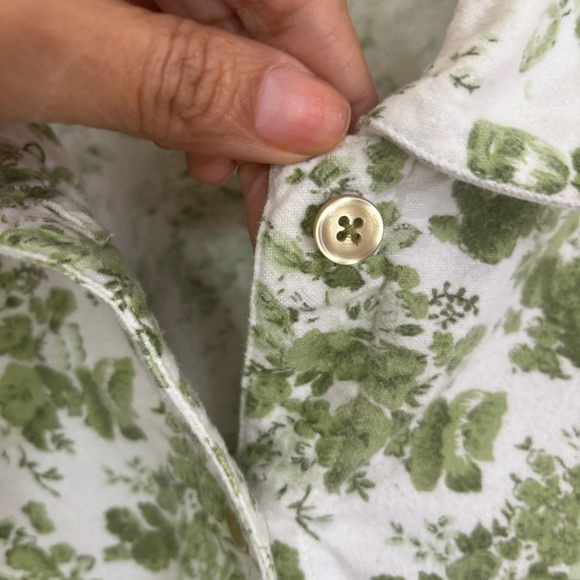 Blair vintage green floral button shirt - Picture 4 of 9